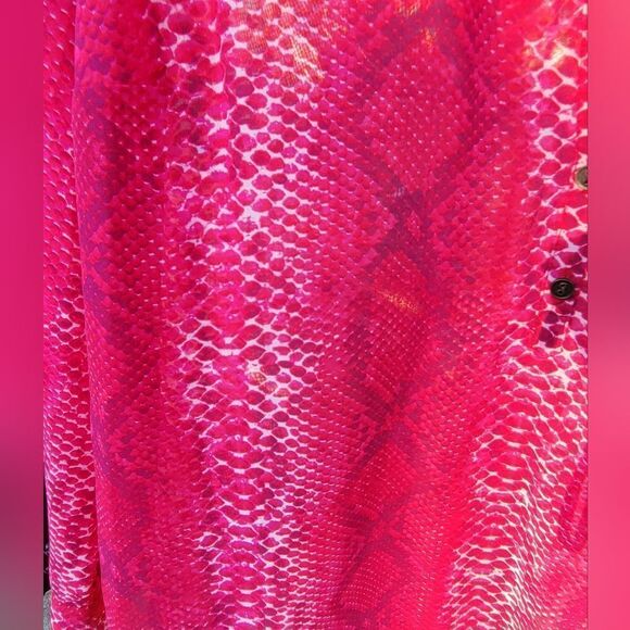 Snake Print Pink Blouse - Picture 4 of 10
